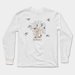 Wordplay - urban crow - Workout Long Sleeve T-Shirt